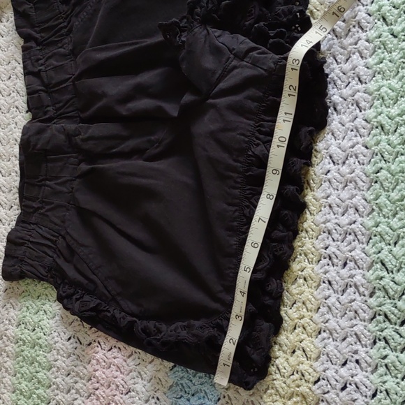 Sea New York Size 8 Kiara Light Black High Rise 100% Cotton Eyelet Shorts - Picture 10 of 16